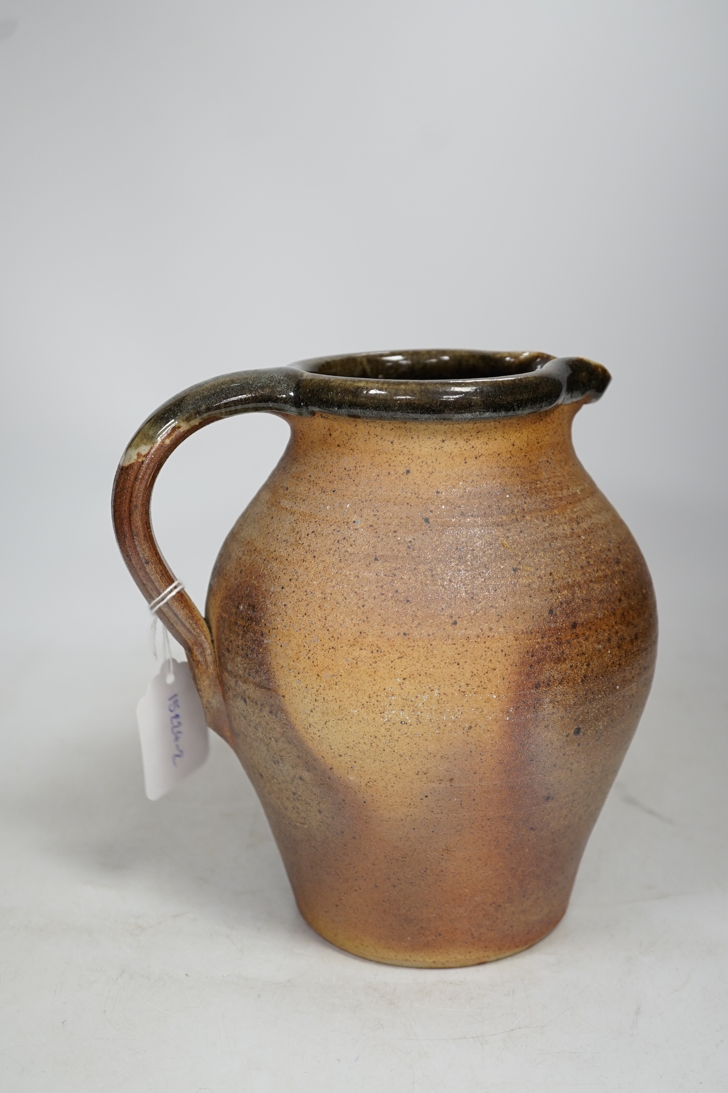 John Leach, a studio pottery jug, 23cm high. Condition - good